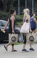 LEA MICHELE and EMMA ROBERTS Out Shopping at Whole Foods in New Orleans 09/10/2015