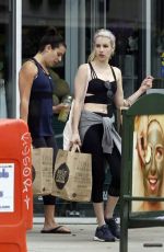 LEA MICHELE and EMMA ROBERTS Out Shopping at Whole Foods in New Orleans 09/10/2015