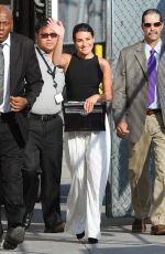 LEA MICHELE Arrives at Jimmy Kimmel Live! in Hollywood 09/22/2015