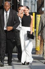 LEA MICHELE Arrives at Jimmy Kimmel Live! in Hollywood 09/22/2015
