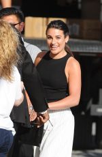 LEA MICHELE Arrives at Jimmy Kimmel Live! in Hollywood 09/22/2015