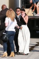 LEA MICHELE Arrives at Jimmy Kimmel Live! in Hollywood 09/22/2015