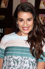 LEA MICHELE at You First Book Signing in West Hollywood 09/25/2015