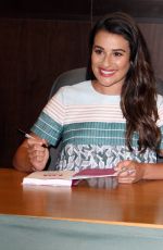 LEA MICHELE at You First Book Signing in West Hollywood 09/25/2015