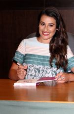 LEA MICHELE at You First Book Signing in West Hollywood 09/25/2015