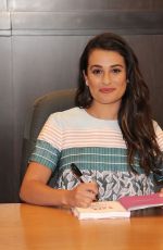 LEA MICHELE at You First Book Signing in West Hollywood 09/25/2015