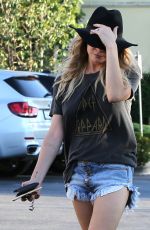 LEANN RIMES in Cut-off Out in Calabasas 09/03/2015
