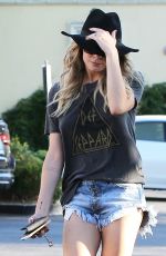 LEANN RIMES in Cut-off Out in Calabasas 09/03/2015