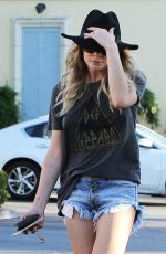 LEANN RIMES in Cut-off Out in Calabasas 09/03/2015