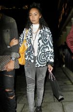 LEIGH-ANNE PINNOCK Arrives at Haymarket Hotel in London 09/21/2015