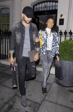 LEIGH-ANNE PINNOCK Arrives at Haymarket Hotel in London 09/21/2015