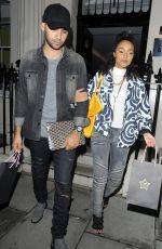LEIGH-ANNE PINNOCK Arrives at Haymarket Hotel in London 09/21/2015