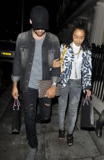 LEIGH-ANNE PINNOCK Arrives at Haymarket Hotel in London 09/21/2015