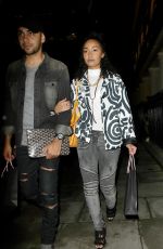 LEIGH-ANNE PINNOCK Arrives at Haymarket Hotel in London 09/21/2015
