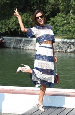 LESSANDRA AMBROSIO Arrives at Excelsior Hotel in Venice 09/01/2015