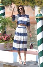 LESSANDRA AMBROSIO Arrives at Excelsior Hotel in Venice 09/01/2015