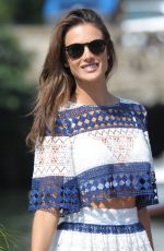 LESSANDRA AMBROSIO Arrives at Excelsior Hotel in Venice 09/01/2015