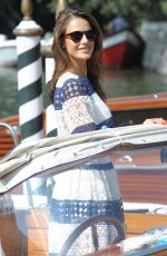 LESSANDRA AMBROSIO Arrives at Excelsior Hotel in Venice 09/01/2015