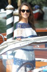 LESSANDRA AMBROSIO Arrives at Excelsior Hotel in Venice 09/01/2015