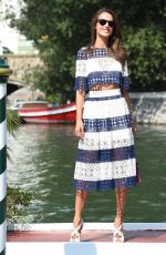 LESSANDRA AMBROSIO Arrives at Excelsior Hotel in Venice 09/01/2015