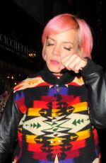 LILY ALLEN Night Out in London 09/19/2015