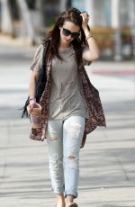 LILY COLLINS Out and About in West Hollywood 09/14/2015
