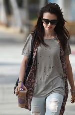 LILY COLLINS Out and About in West Hollywood 09/14/2015