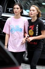 LILY-ROSE DEPP Out and About in Manhattan 09/12/2015