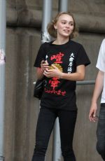 LILY-ROSE DEPP Out and About in Manhattan 09/12/2015