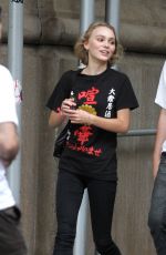 LILY-ROSE DEPP Out and About in Manhattan 09/12/2015