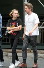 LILY-ROSE DEPP Out and About in Manhattan 09/12/2015