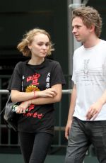 LILY-ROSE DEPP Out and About in Manhattan 09/12/2015