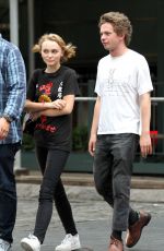 LILY-ROSE DEPP Out and About in Manhattan 09/12/2015