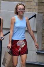 LILY-ROSE DEPP Out and About in New York 09/09/2015