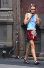 LILY-ROSE DEPP Out and About in New York 09/09/2015