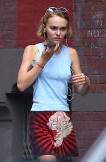 LILY-ROSE DEPP Out and About in New York 09/09/2015