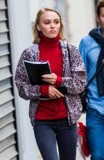 LILY-ROSE DEPP Out and About in Paris 09/06/2015
