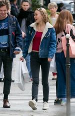 LILY-ROSE DEPP Out and About in Paris 09/24/2015