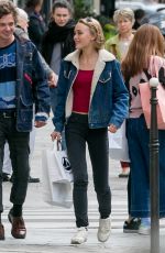 LILY-ROSE DEPP Out and About in Paris 09/24/2015
