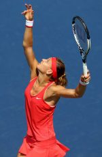 LUCIE SAFAROVA at 1st Round of US Open in New York 08/31/2015