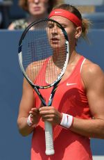 LUCIE SAFAROVA at 1st Round of US Open in New York 08/31/2015