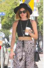 LUCY HALE Out and About in West Hollywood 09/09/2015
