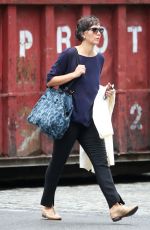 MAGGIE GYLLENHAAL Ot and About in New York 09/10/2015