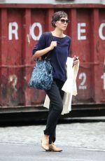 MAGGIE GYLLENHAAL Ot and About in New York 09/10/2015