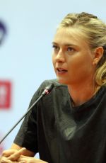 MARIA SHARAPOVA at a Press cConference in Wuhan 09/26/2015