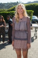 MARIA SHARAPOVA on the Set of Extra in Los Angeles 09/16/2015