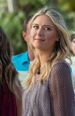 MARIA SHARAPOVA on the Set of Extra in Los Angeles 09/16/2015