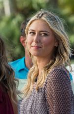 MARIA SHARAPOVA on the Set of Extra in Los Angeles 09/16/2015