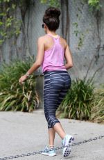 MICHELLE KEEGAN in Tights Working Out in Los Angeles 08/06/2015