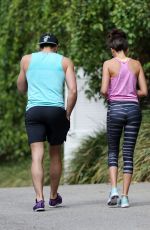 MICHELLE KEEGAN in Tights Working Out in Los Angeles 08/06/2015